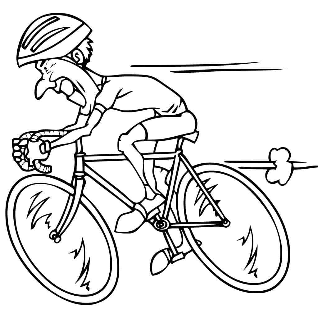 Vélo de Course coloring page
