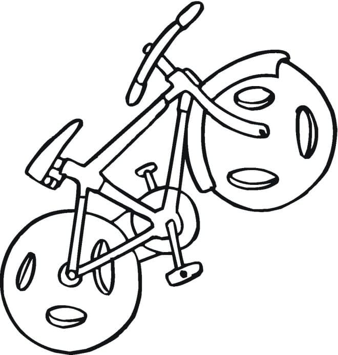 Vélo de Montagne coloring page