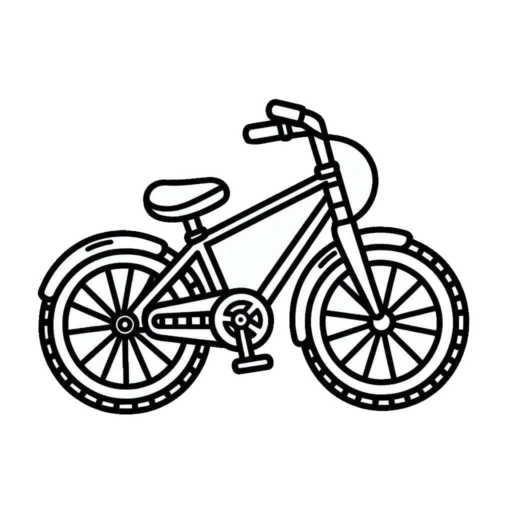 Vélo Pour Les Enfants De 3 An coloring page