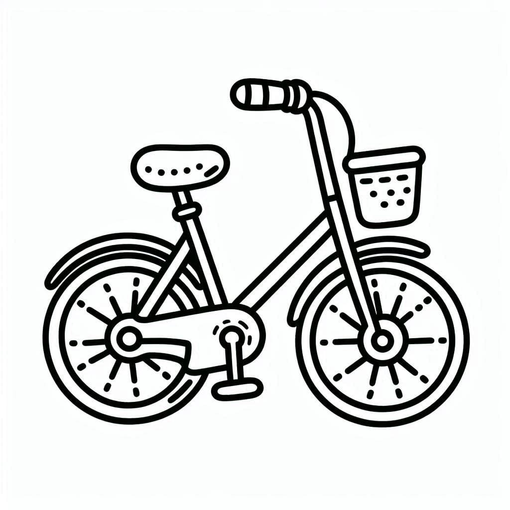 Vélo Pour Les Enfants De 4 An coloring page