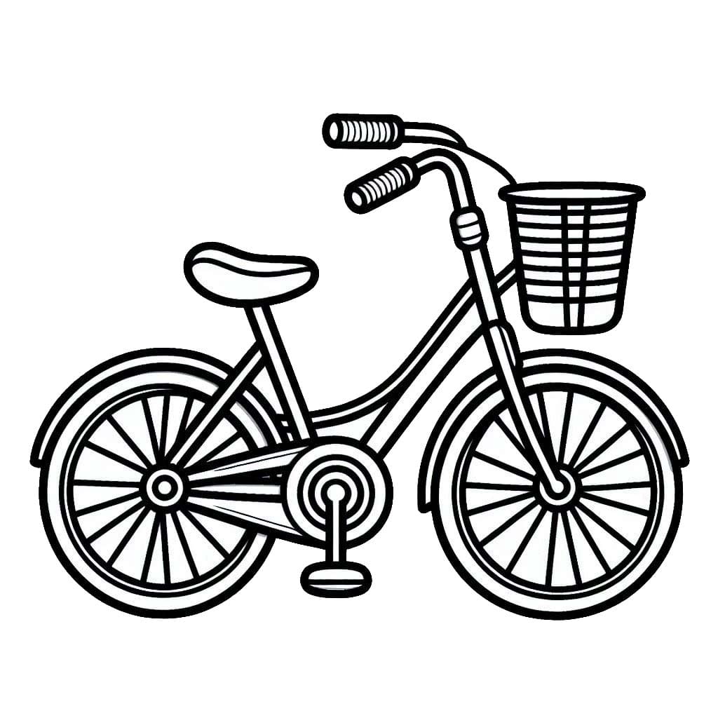 Vélo Pour Les Enfants De 5 An coloring page