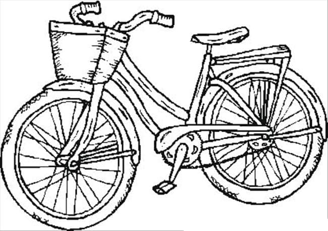 Vélo Pour Les Filles coloring page