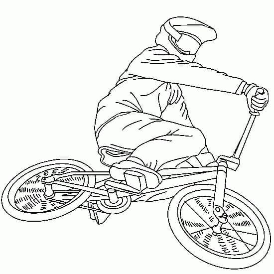 Vélo Sportif coloring page