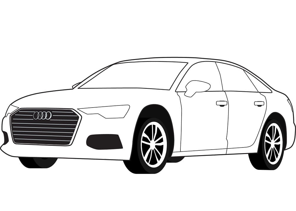 Voiture Audi A6 coloring page