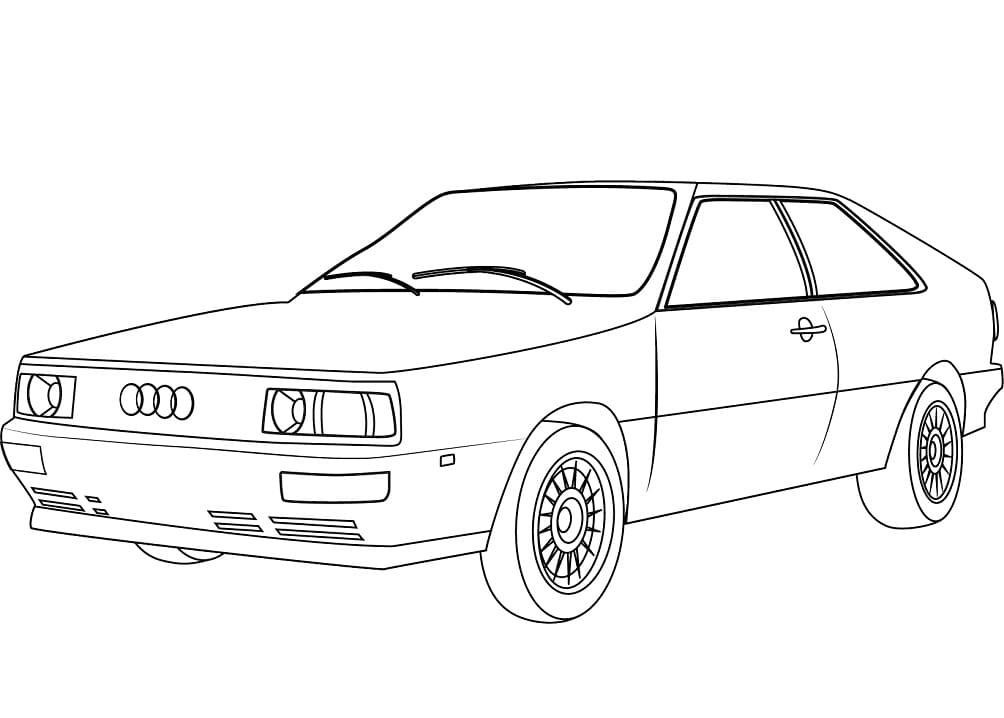 Voiture Audi Quattro coloring page