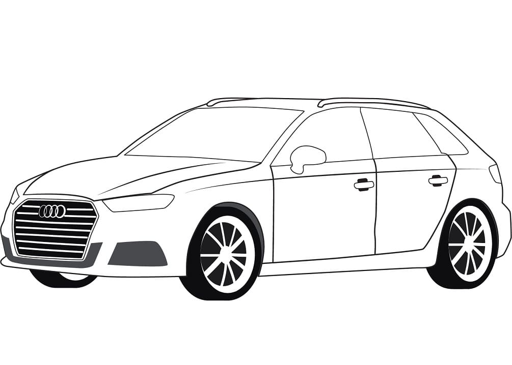 Voiture Audi S3 coloring page