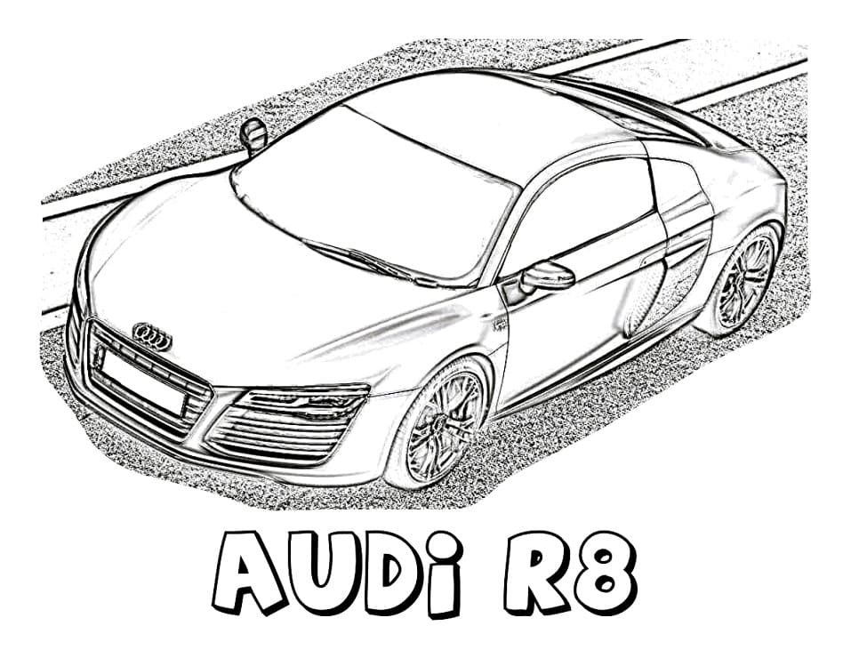 Voiture Audi coloring page