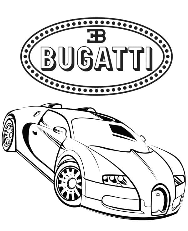 Coloriage Voiture Bugatti Gratuite