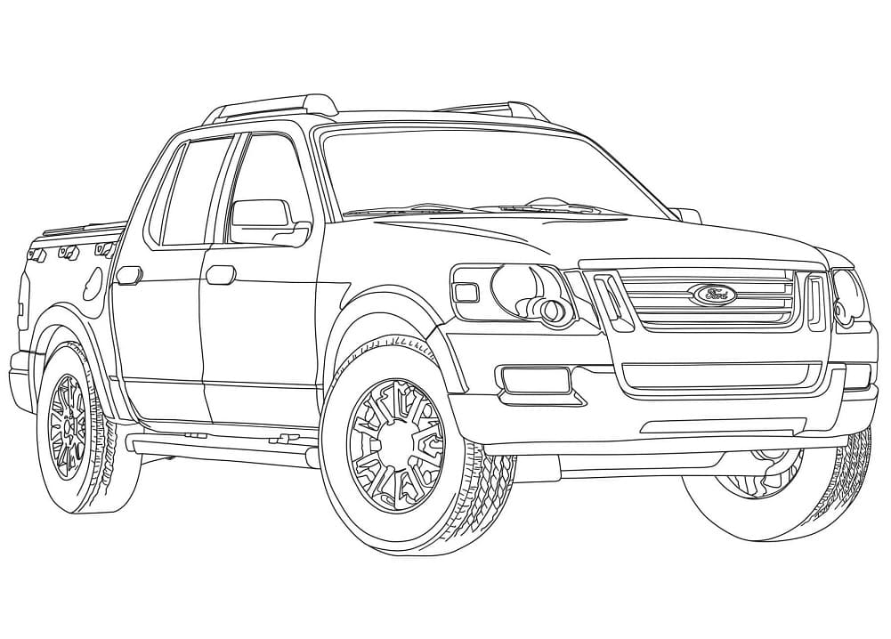 Coloriage Voiture Ford