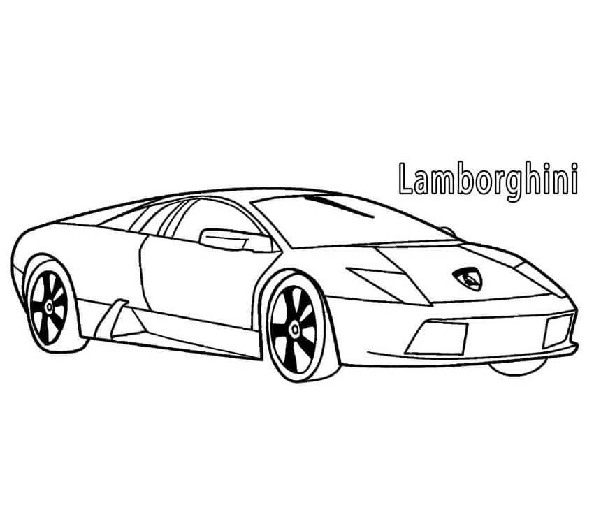 Coloriage Voiture Lamborghini