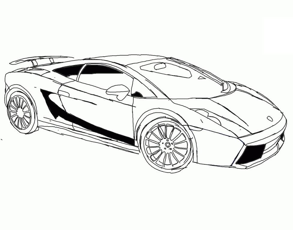 Coloriage Voiture Lamborghini