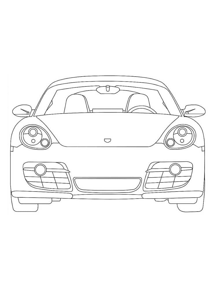Coloriage Voiture Porsche