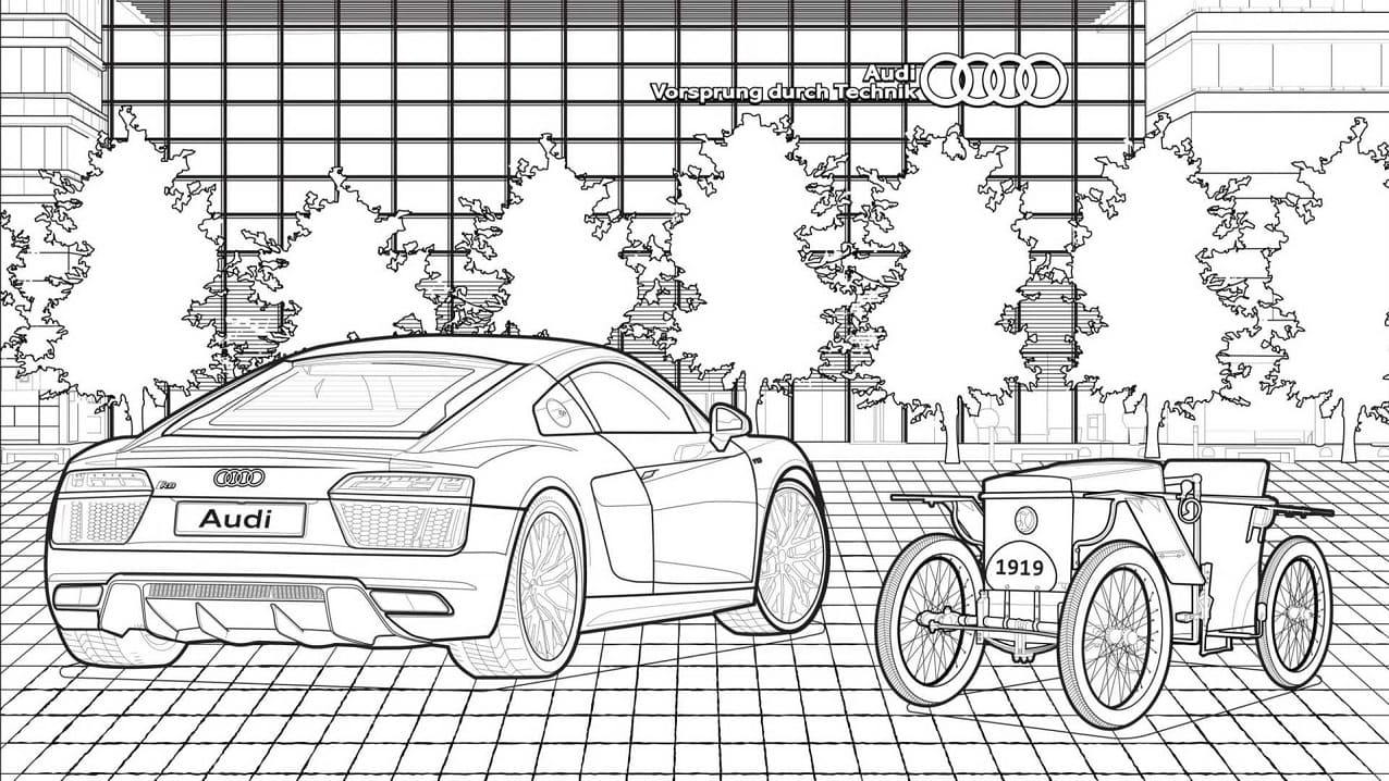 Voitures Audi coloring page