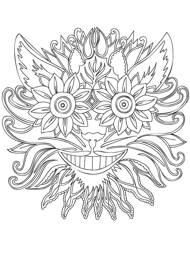 Zentangle Abstrait Pour Les Enfants coloring page