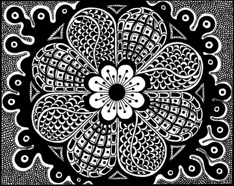 Zentangle Gratuit Pour Les Enfants coloring page