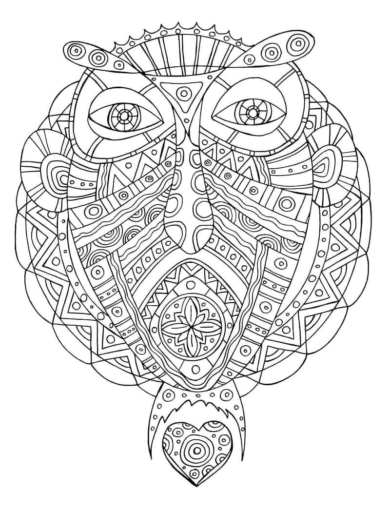 Zentangle Incroyable Pour Les Enfants coloring page