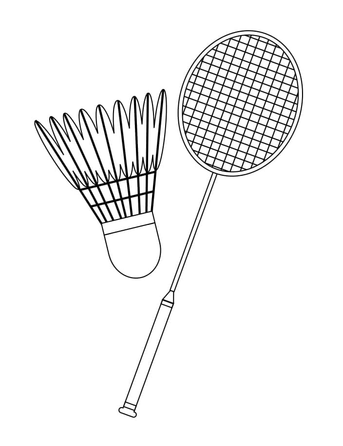 Badminton Gratuit coloring page