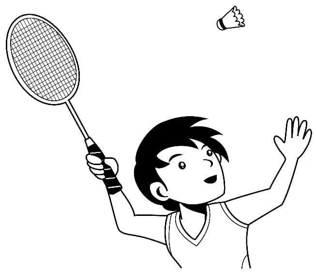 Badminton Imprimable Pour Les Enfants coloring page