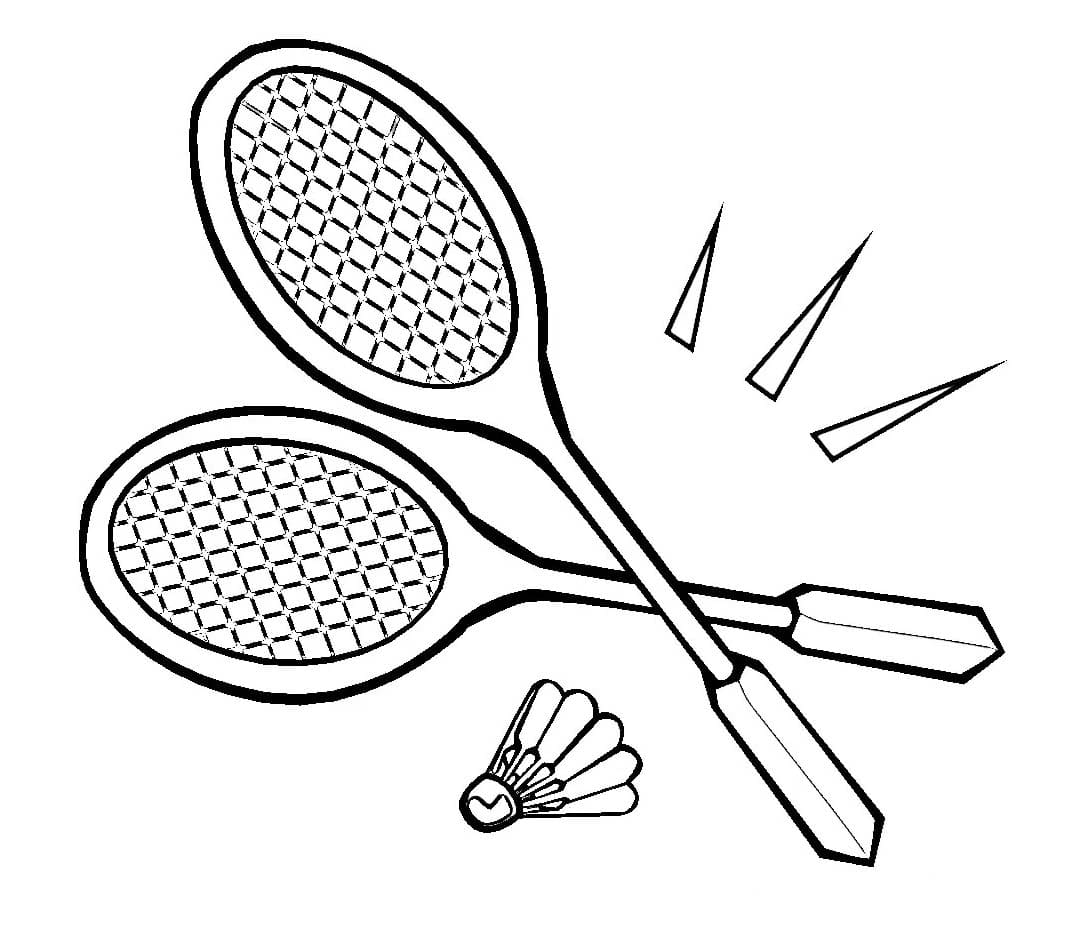 Badminton Pour Les Enfants De 4 An coloring page