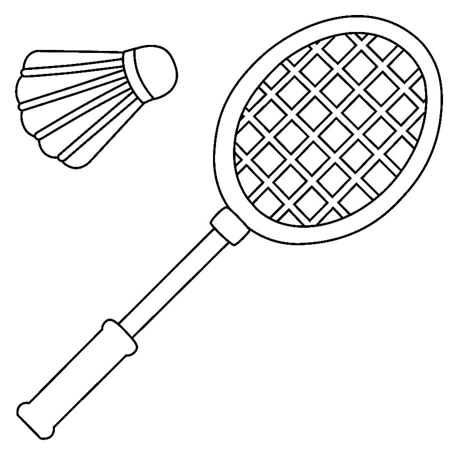 Badminton Pour Les Enfants De 6 An coloring page