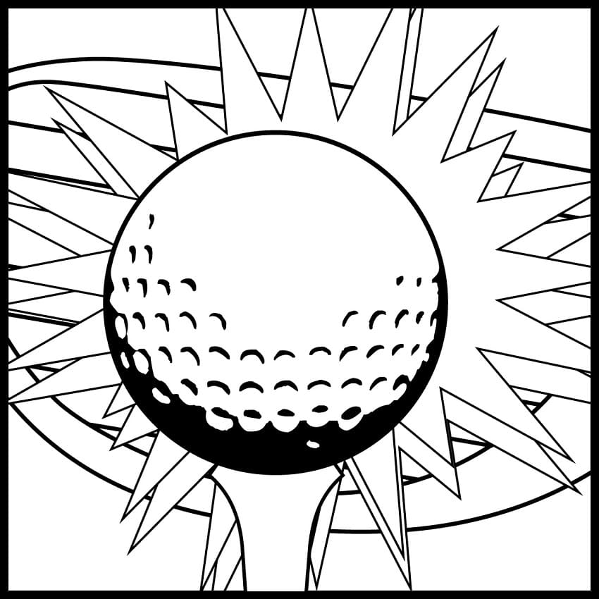 Coloriage Balle de Golf