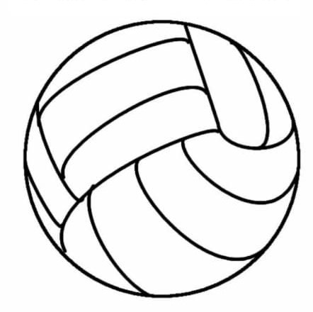 Coloriage Ballon de Volley