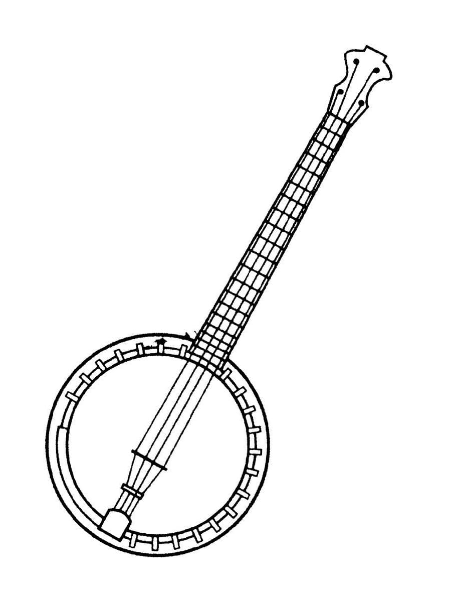 Banjo 3 coloring page
