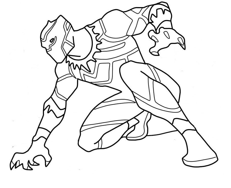 Black Panther 7 coloring page