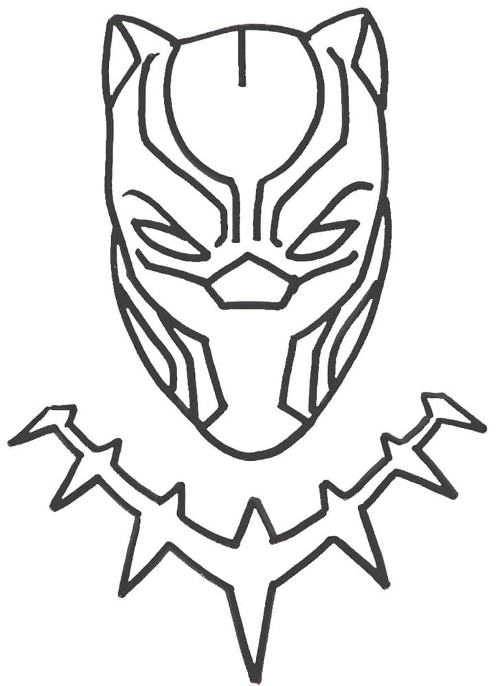 Coloriage Black Panther 8