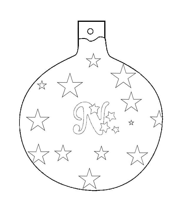 Boule de Noël Gratuite coloring page