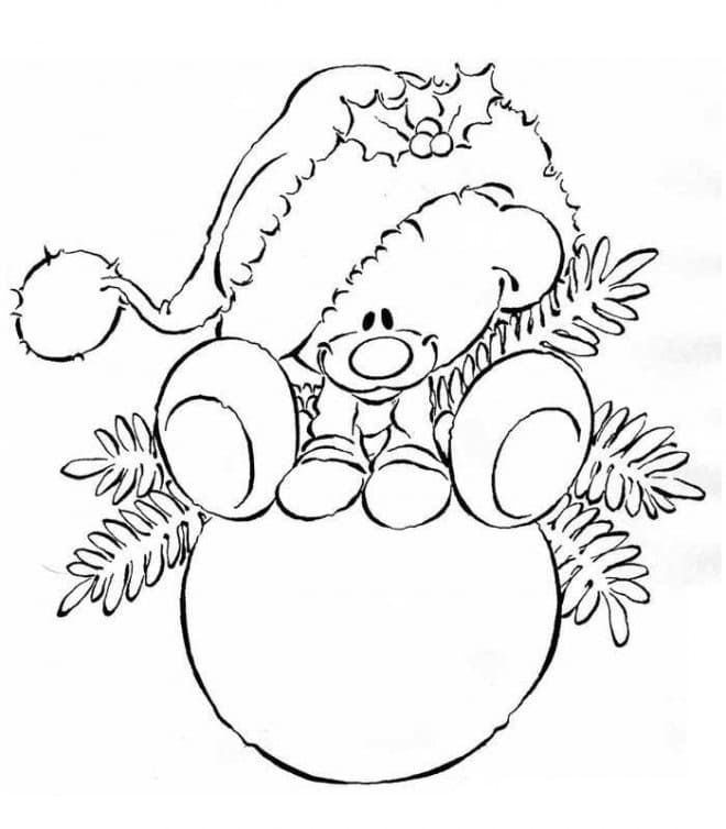 Boule de Noel pour Enfant coloring page