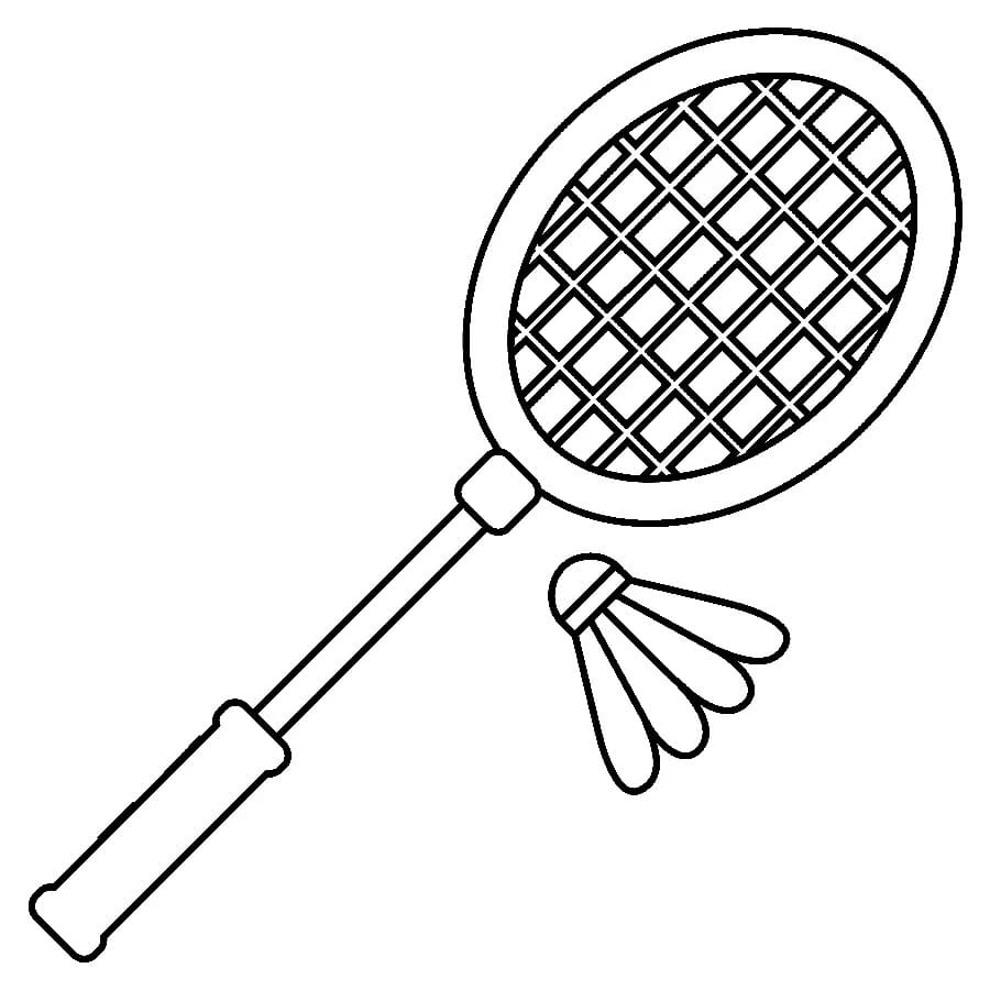 Dessin De Badminton Gratuit coloring page