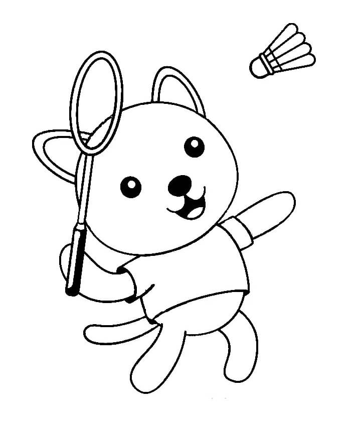 Dessin De Badminton Pour Les Enfants coloring page