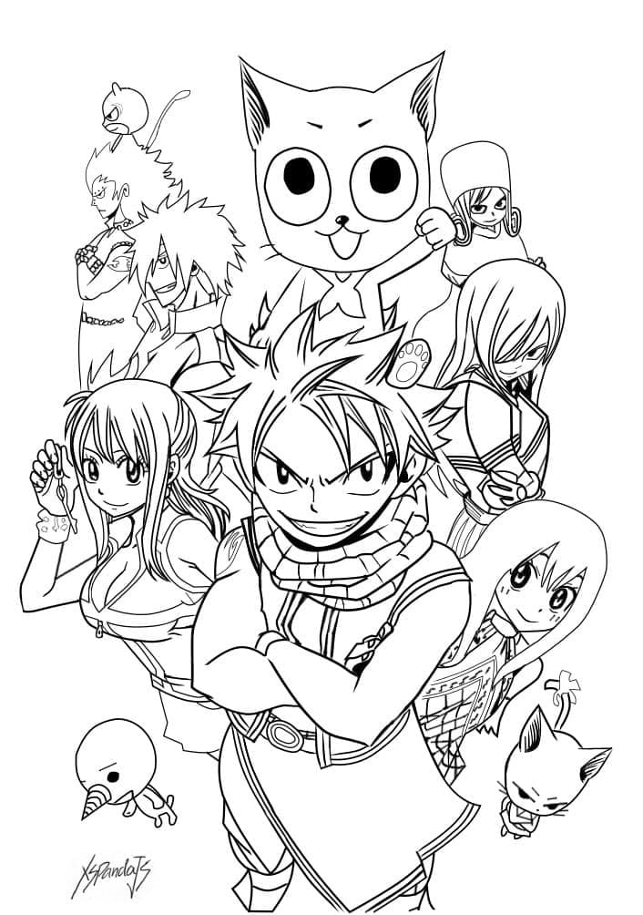 Coloriage Fairy Tail 2