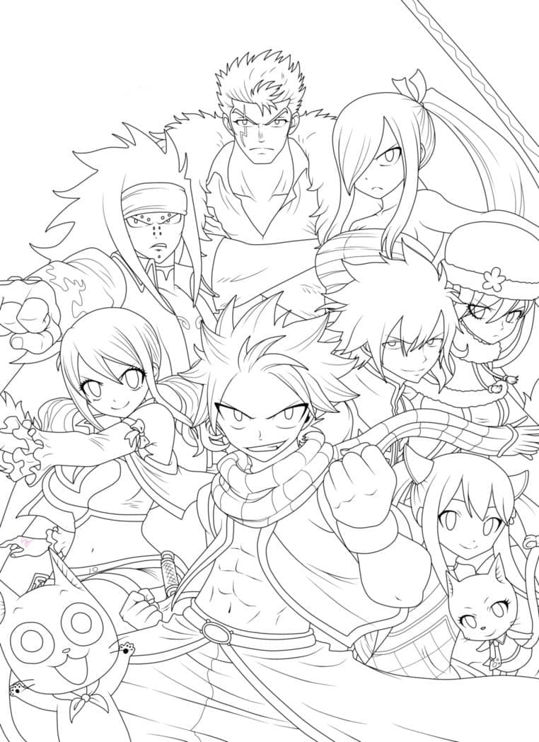 Coloriage Fairy Tail 3