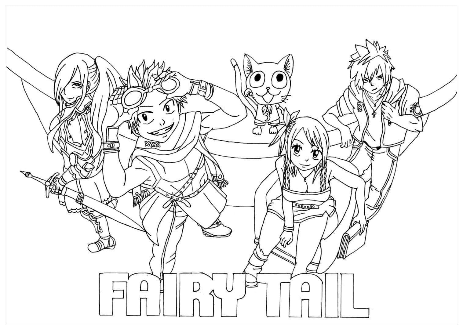Coloriage Fairy Tail 4