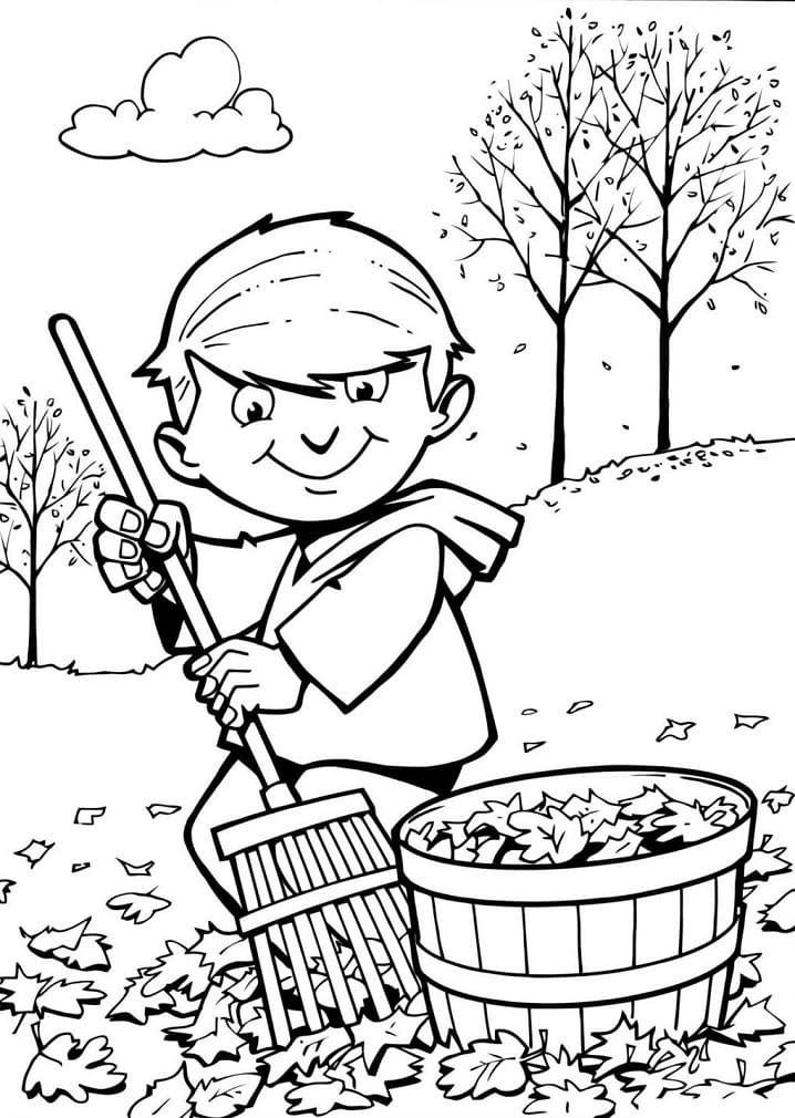 Feuilles Automne 1 coloring page