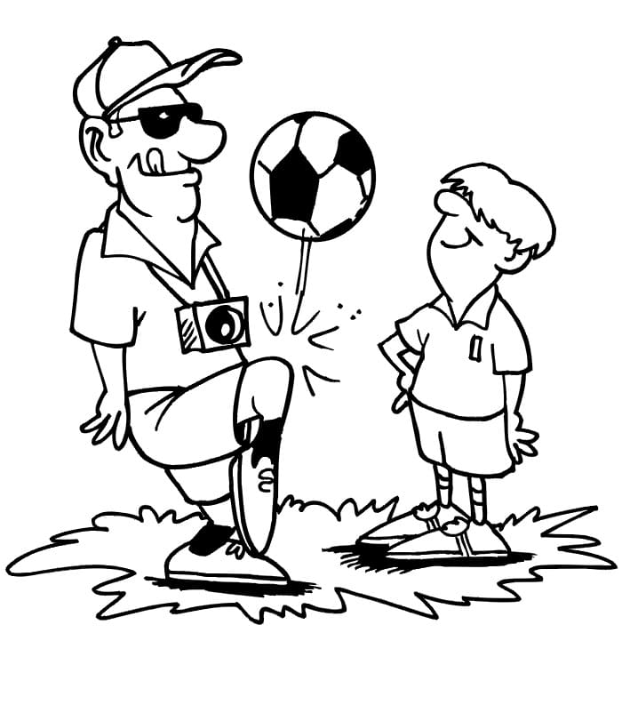 Football Gratuit Pour Les Enfants coloring page