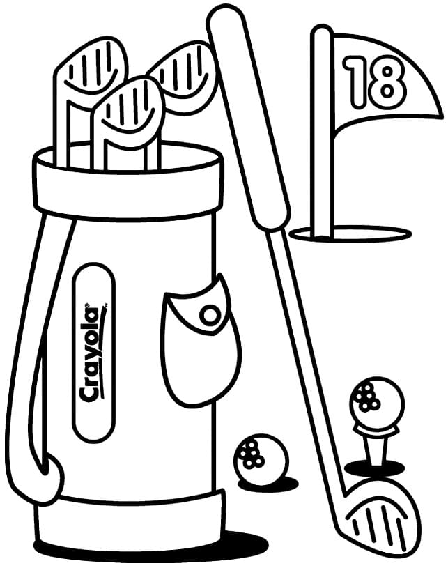 Golf 3 coloring page