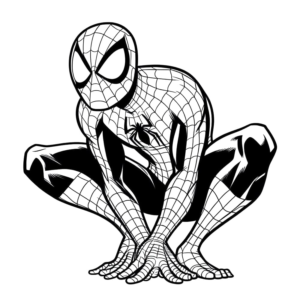Image de Spiderman coloring page