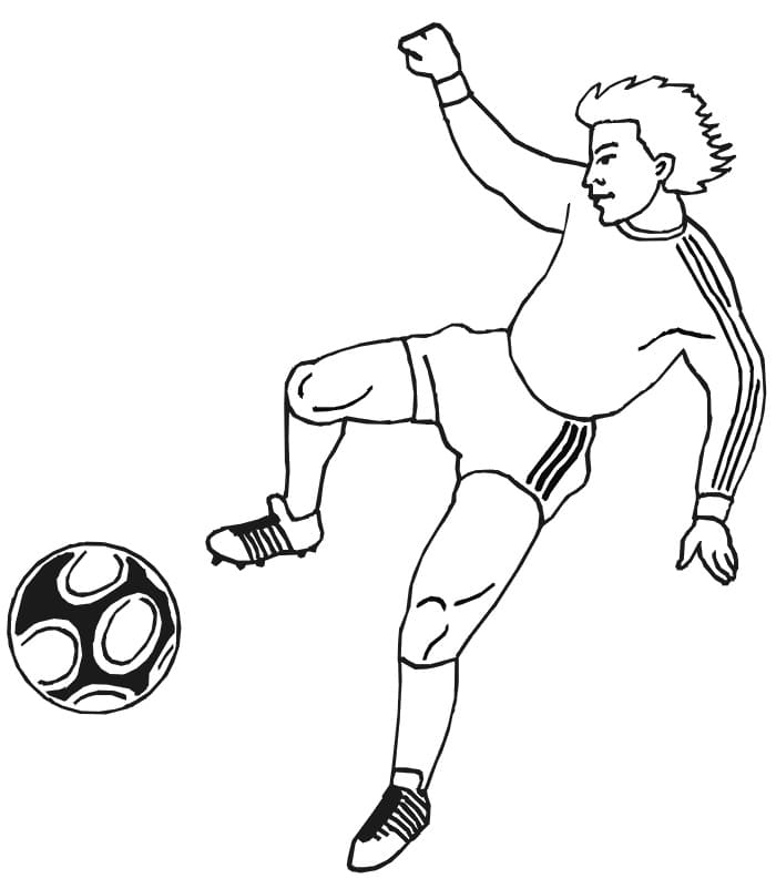 Incroyable Footballeur coloring page