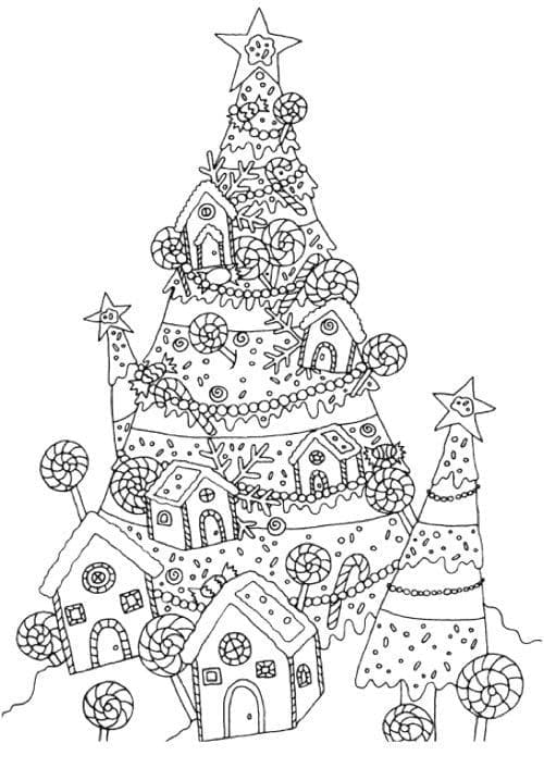 Incroyable Sapin de Noël coloring page