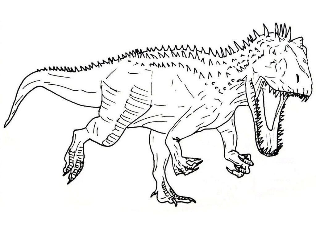 Indominus Rex Jurassic World coloring page