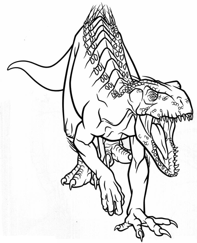 Indoraptor coloring page