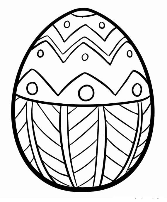 Joli oeuf de Pâques coloring page