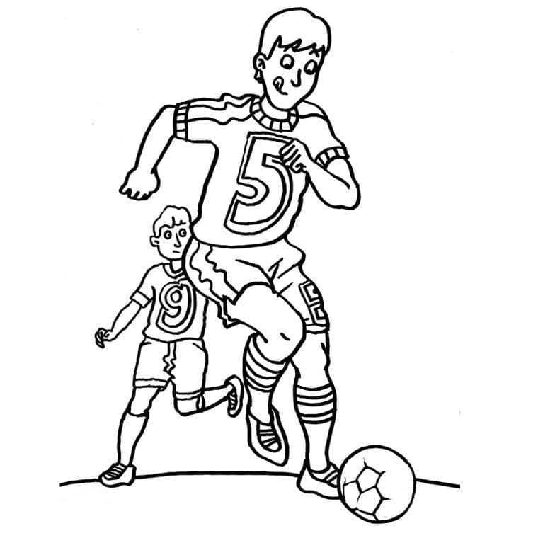 Jouer au Football coloring page