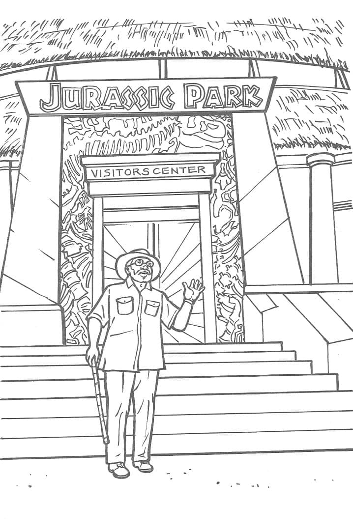 Jurassic Park 12 coloring page