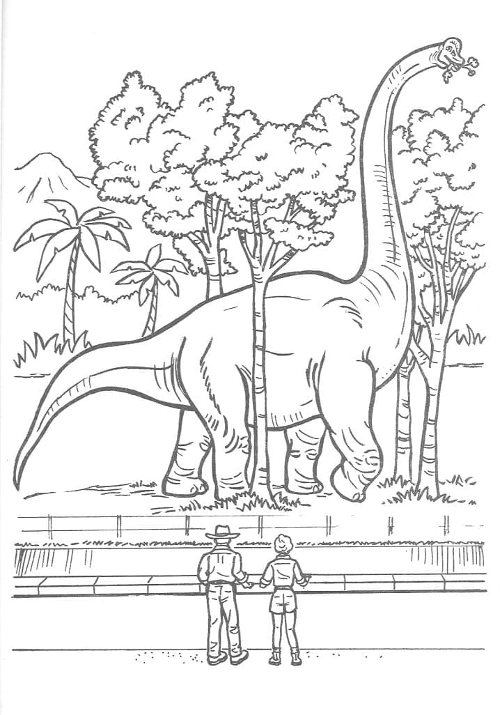 Jurassic Park 4 coloring page