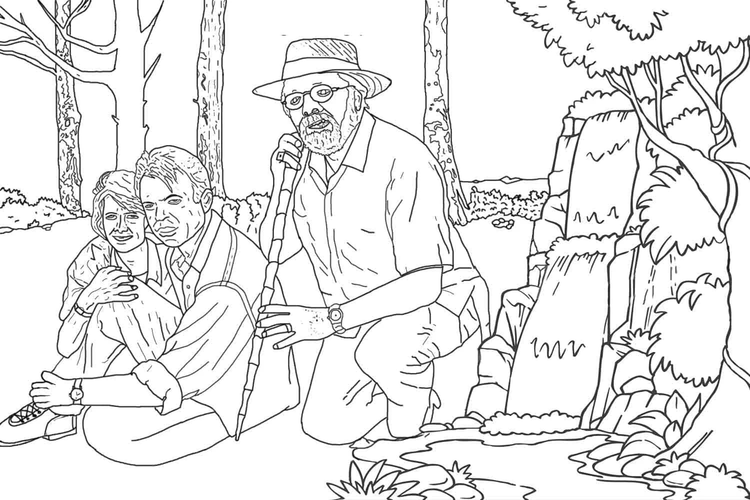Jurassic Park 7 coloring page