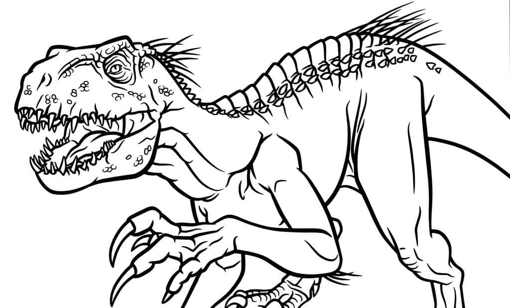 Jurassic World Indoraptor coloring page